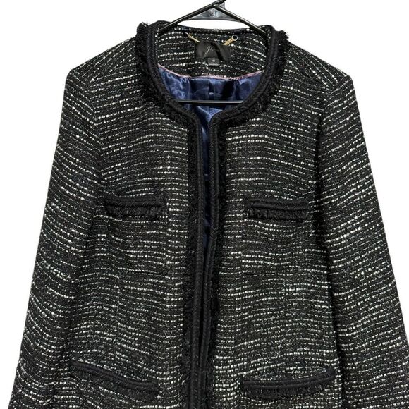 J.Crew Tweed Lurex Lady Coat with Braided Trim - Metallic - Picture 6 of 12